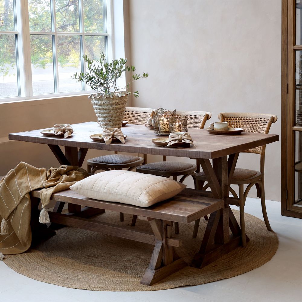 Grimaud benk 180 cm lang - Fra Chic Antique.