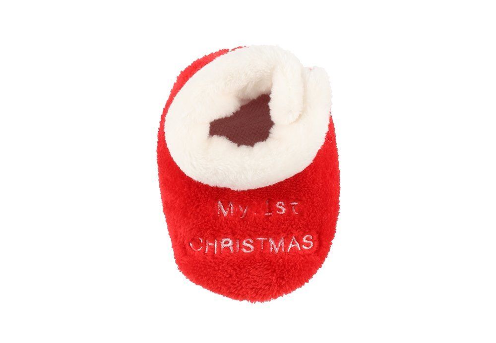 Søtt sett Min første jul med lue og tøfler