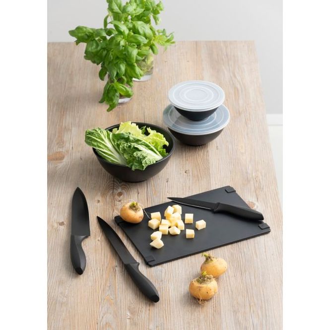 Hovedbilde Knivsett med 5 kniver i sort design