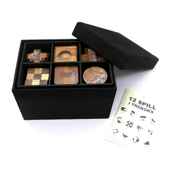 Hovedbilde 12 IQ-nøtter i gaveboks