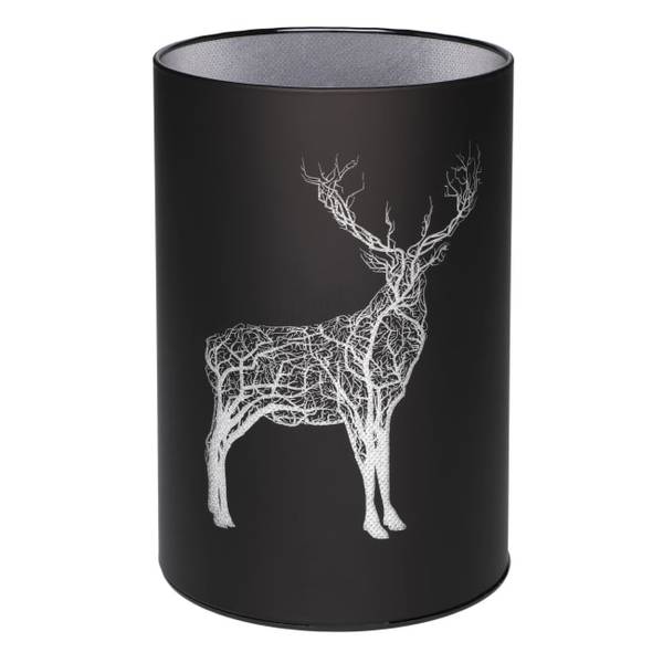 Hovedbilde Dekorlykt med ledlys reinsdyr sort