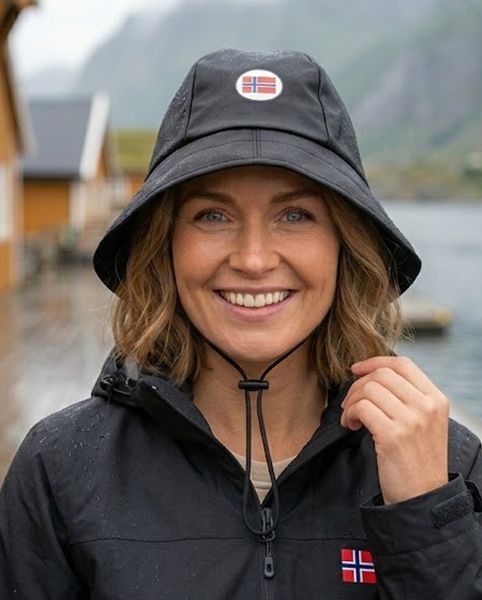 Hovedbilde Norge Sydvest one size i sort - Unisex