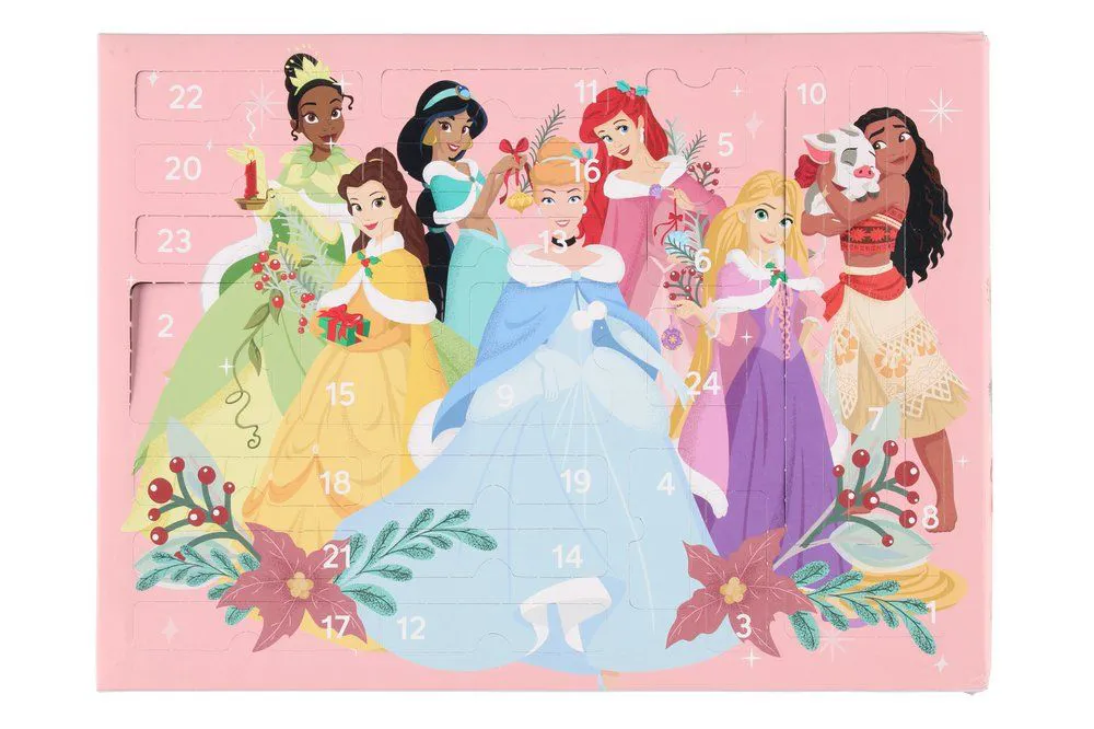 Disney Prinsesse julekalender fylt med tegnesaker