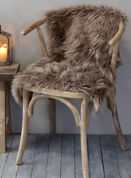Hovedbilde Imitert skinn i Mocca fra Chic Antique