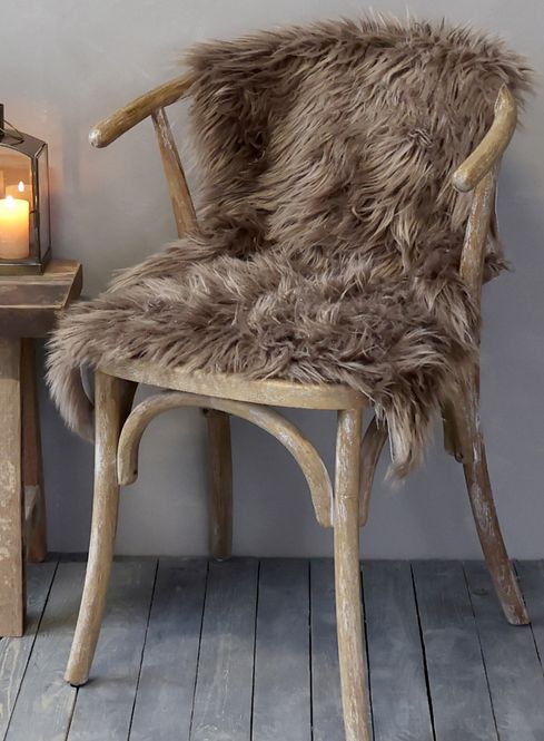 Hovedbilde Imitert skinn i Mocca fra Chic Antique