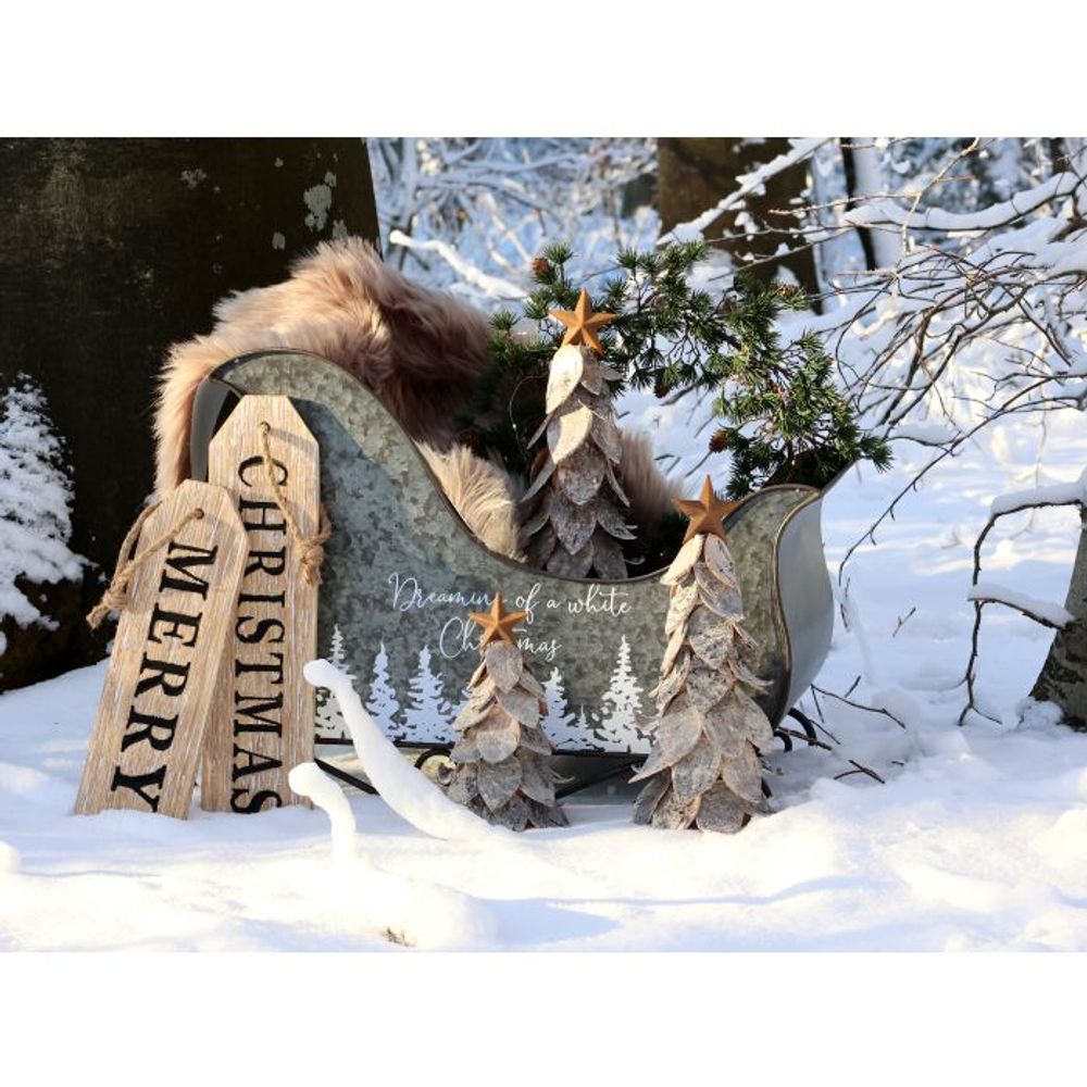 Skilt Merry Christmas fra Chic Antique