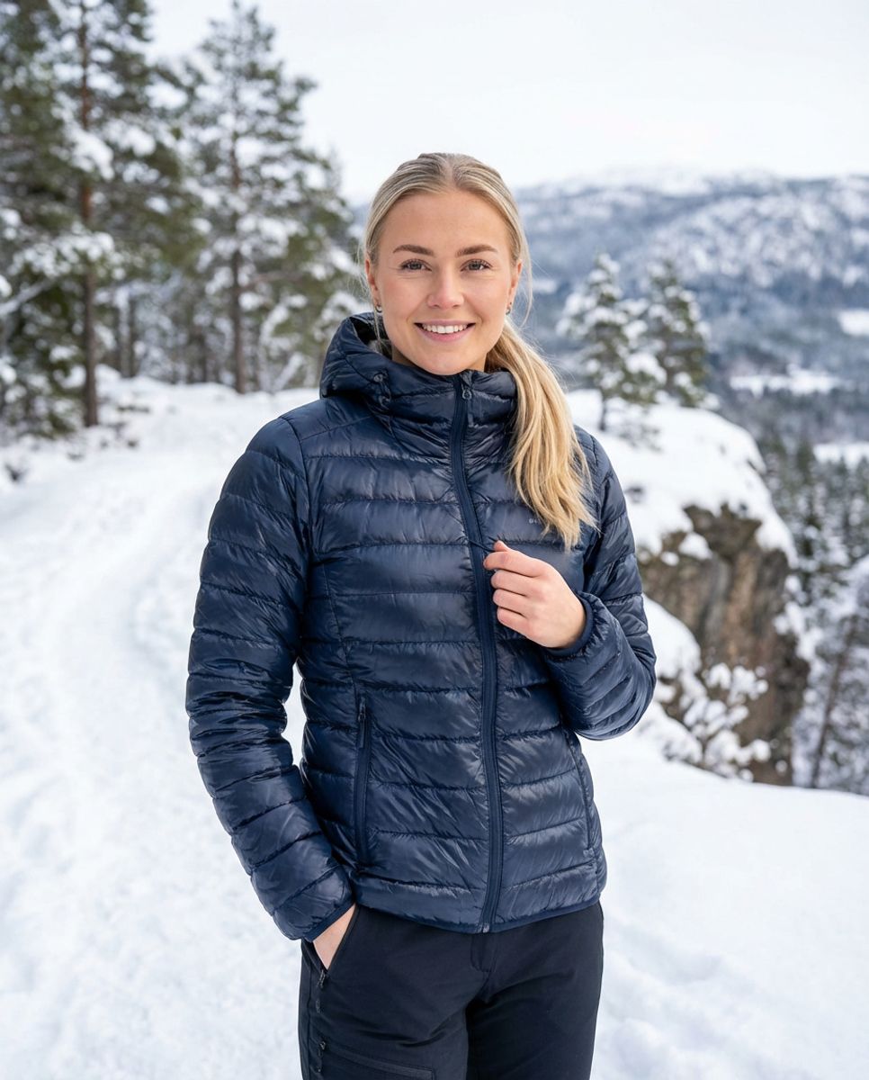 Minde Dunjakke til Dame i Blå