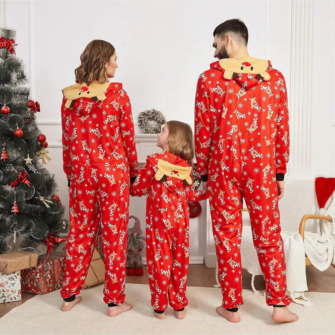 Hovedbilde Julepyjamas jumpsuit Rudolf herre - Match hele familien