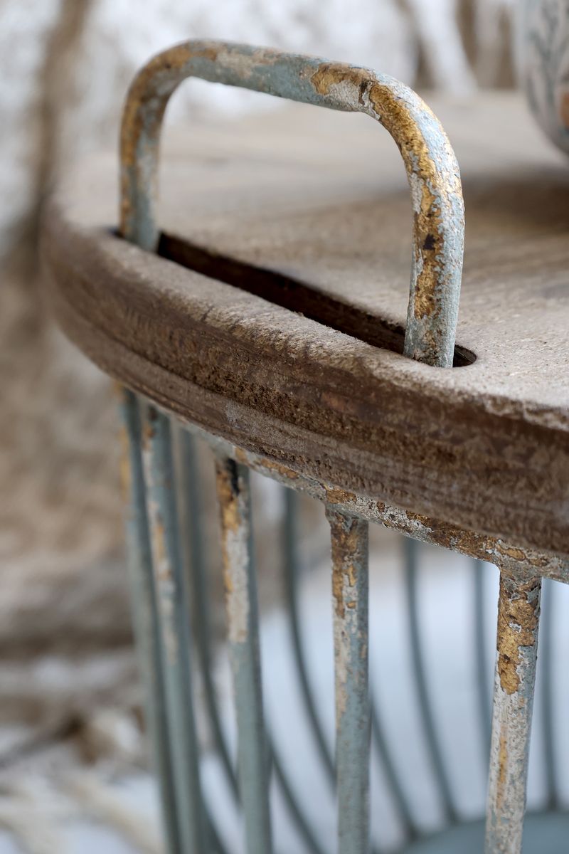 Sofabord i opal med trelokk - Sett med 2 bord - Chic Antique