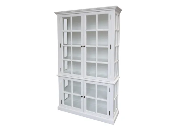 Hovedbilde Vitrineskap Med 4 Dører/Hyller Fra Chic Antique Hvit