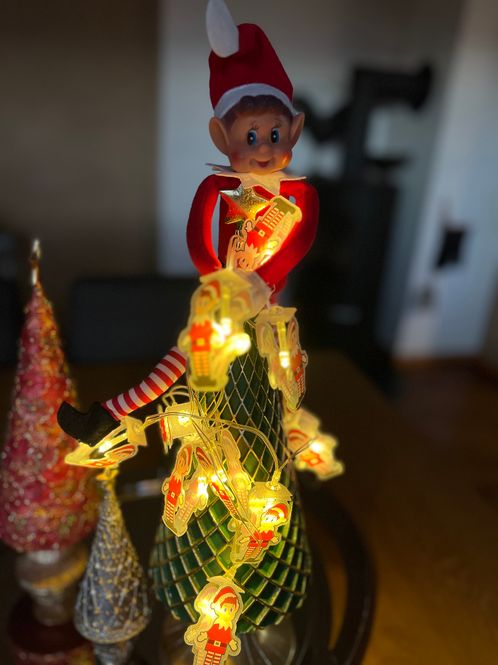 Hovedbilde LED-lyslenke med Rampenissemotiv lengde 165 cm