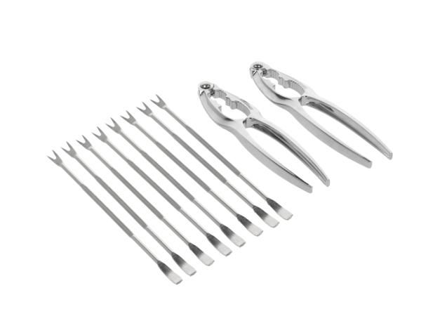 Hovedbilde Skalldyrsett i 10 deler - 8 gafler og 2 knekkere