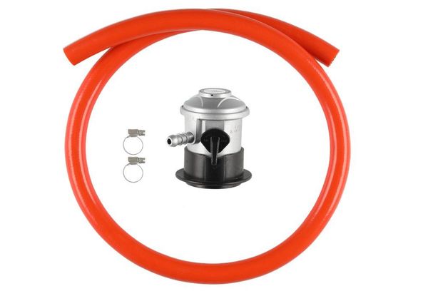 Hovedbilde Click-on regulator og slange 1 m fra Mustang