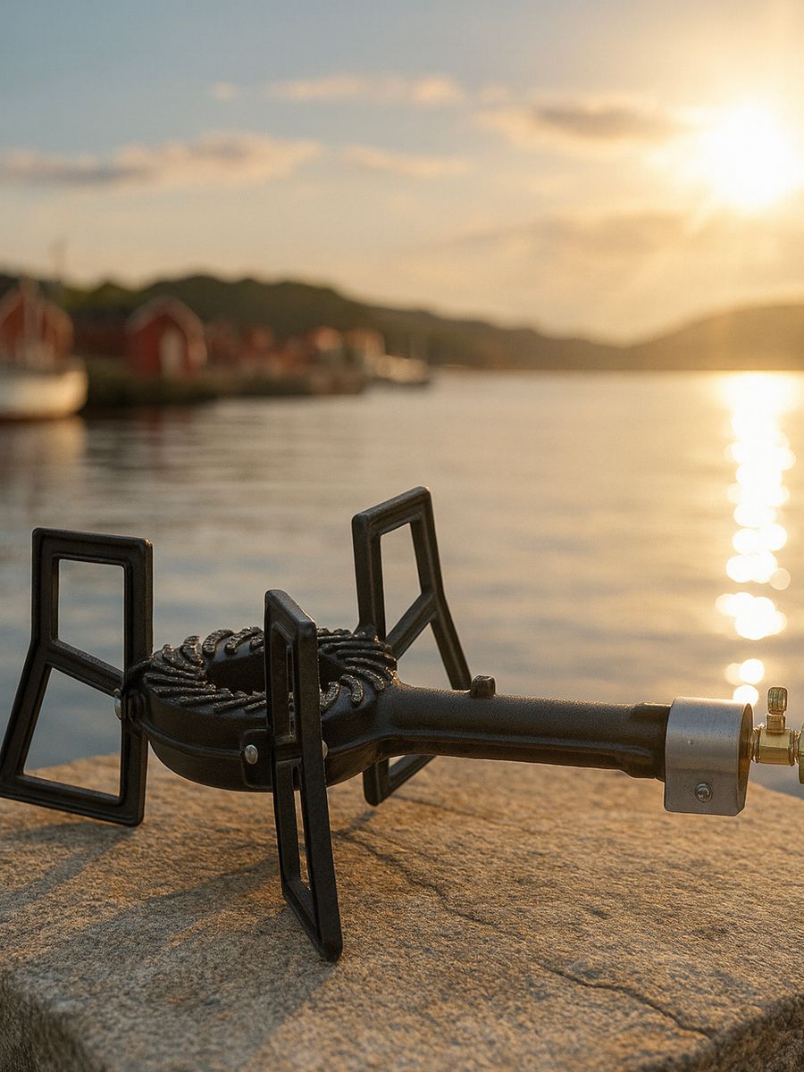 Krabbekoker gass i støpejern - 8 kw - Mustang