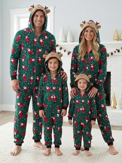Hovedbilde Julepyjamas jumpsuit Nisse barn - Match hele familien
