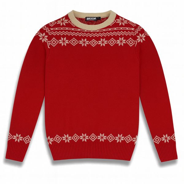 Hovedbilde Voss Unisex ullgenser i rød/offwhite