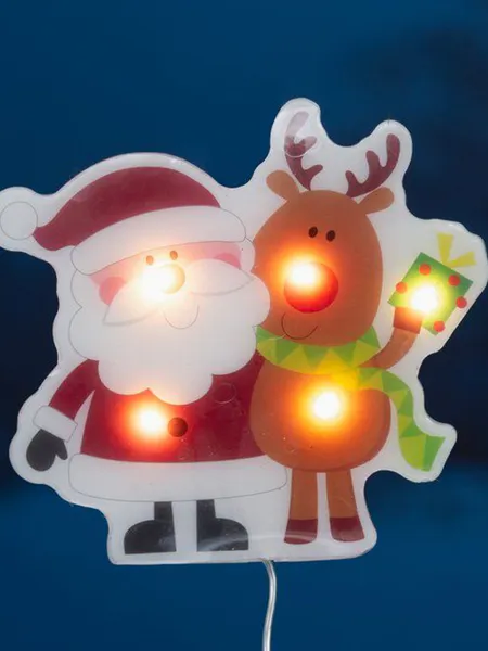 Hovedbilde Vindusklistremerke med ledlys - 15 x 17 cm