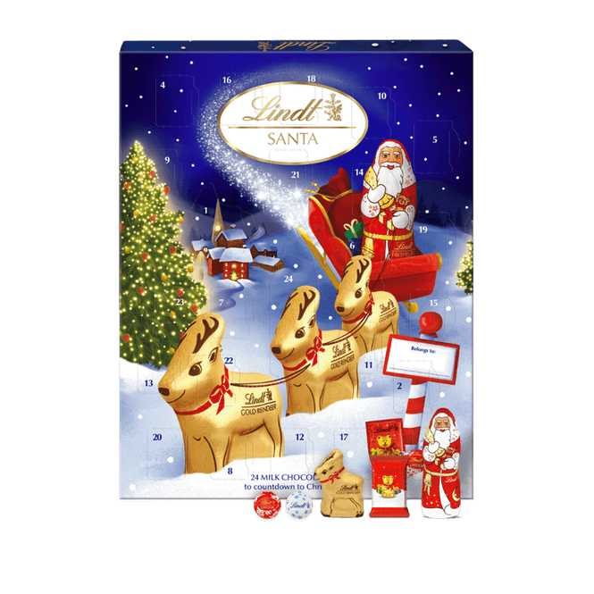 Hovedbilde Lindt santa julekalender 160 g