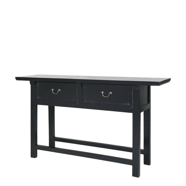 Hovedbilde Anrettingsbord Marseille i sort med 2 skuffer - Chic Antique