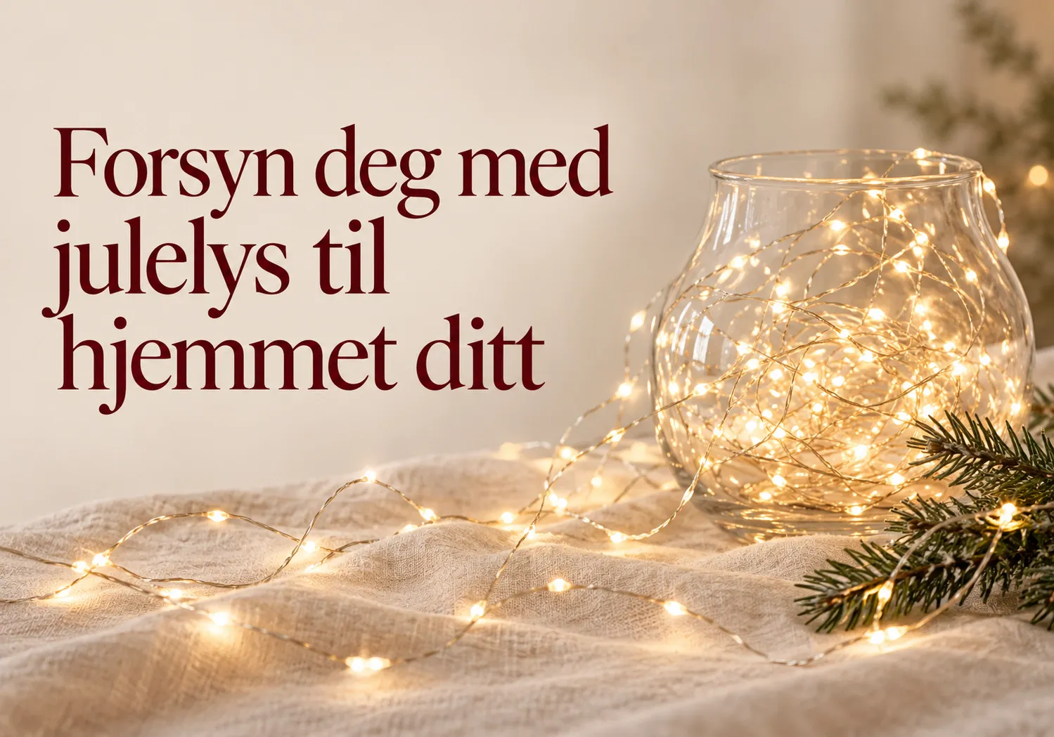 Julelys til hjemmet