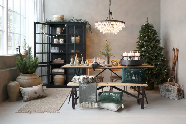 Hovedbilde Versailles Lysekrone med dråpeformede glassprismer - 59 cm høyde