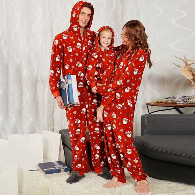 Hovedbilde Julepyjamas jumpsuit Nisse til barn - Match hele familien
