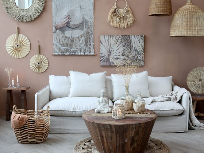 Hovedbilde Malo Sofa i lin med 5 puter fra Chic Antique 