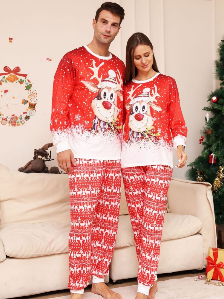 Julepyjamas rudolf - Match hele familien - Herre