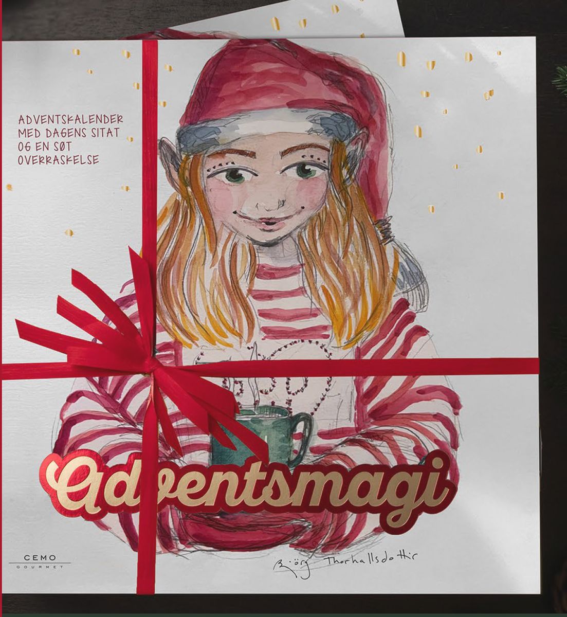 Julekalender 2025 Bjørg adventsmagi godsaker/ oppmuntrende sitat