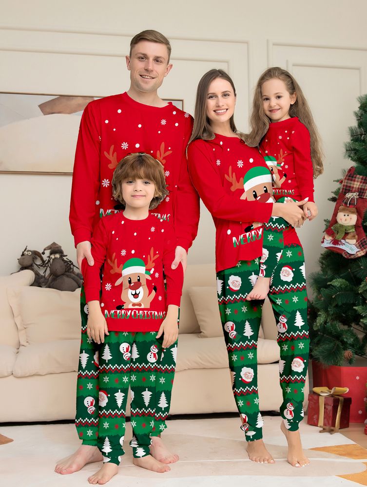 Julepyjamas barn Merry Christmas - Match hele familien
