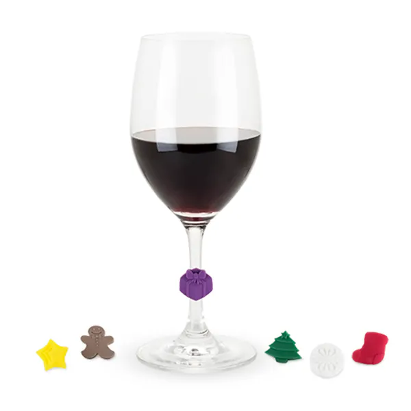 Hovedbilde Glassmarkør julemotiv 6 motiver 