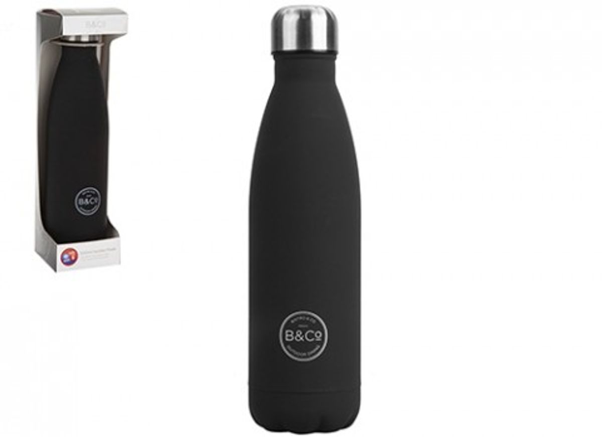 Drikkeflaske for varme og kalde drikker - 500 ml - Sort