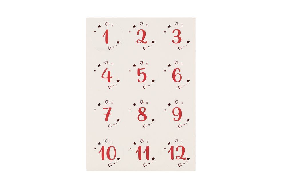 Adventskalendersett poser og klistremerker