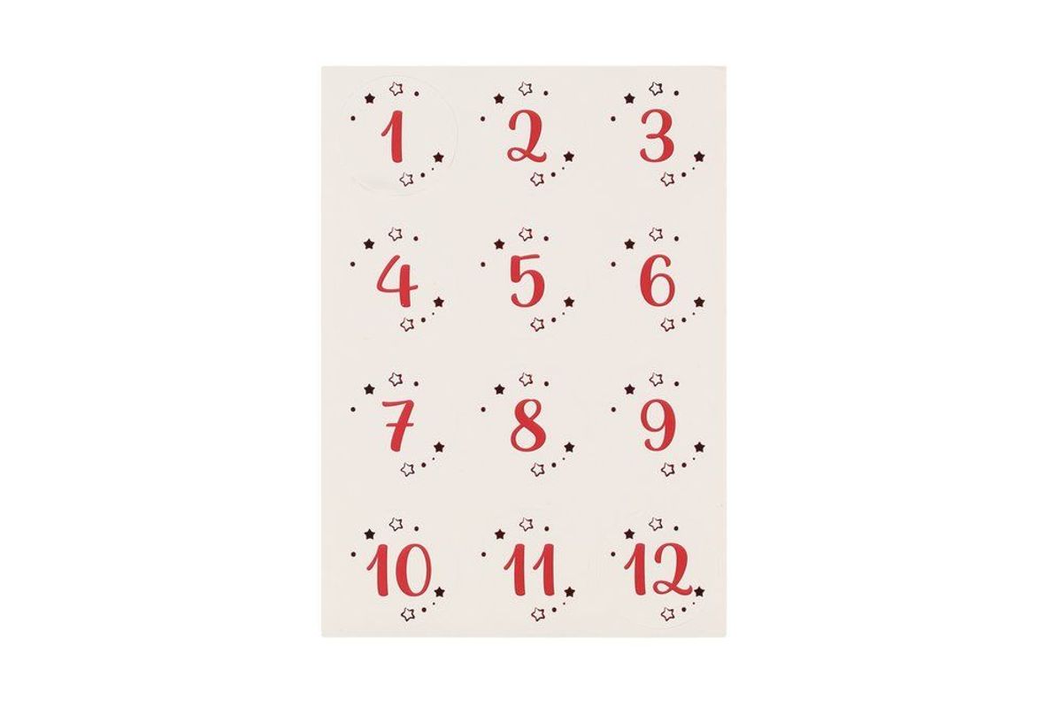 Adventskalendersett poser og klistremerker