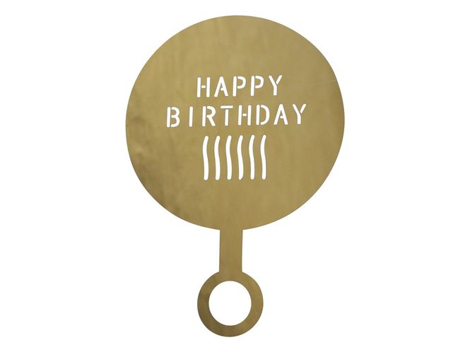Hovedbilde Kaffe Stencil Happy Birthday